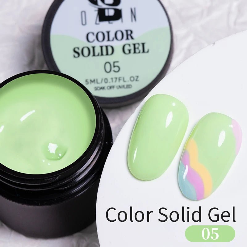 BOZLIN Chameleon Flake Gel Nail Polish Spring Color Sparkling Sequins Soak Off UV Glitter Gel Varnish Nail Art Decoration 5ML - Paola Center