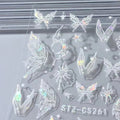 Butterfly Nail Artistic Stickers High - end Nail Stickers DIY Manicure Nail Decoration Celebrity Mermaid Adhesive Decals - Paola Center