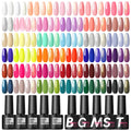 Coscelia 35PCS 7ML Nail Gel Polish and Base Top Coat Semi Permanent Nail Art Design Soak Off LED UV Gel Nail Varnishes - Paola Center