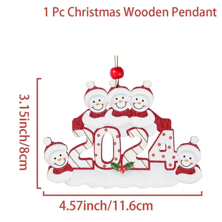 DIY Christmas Family Pendant Merry Christmas Decorations for Home Navidad 2023 Christmas Tree Hanging Ornament New Year 2024 - Verschic Paris