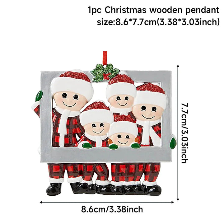 DIY Christmas Family Pendant Merry Christmas Decorations for Home Navidad 2023 Christmas Tree Hanging Ornament New Year 2024 - Verschic Paris