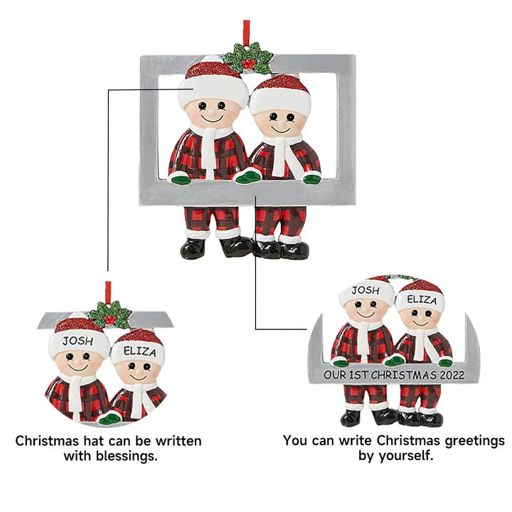 DIY Christmas Family Pendant Merry Christmas Decorations for Home Navidad 2023 Christmas Tree Hanging Ornament New Year 2024 - Verschic Paris