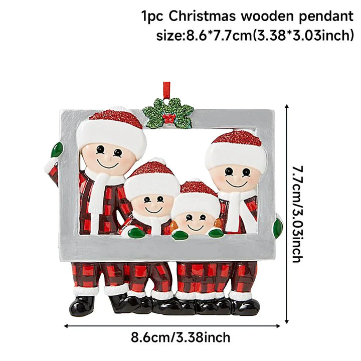 DIY Christmas Family Pendant Merry Christmas Decorations for Home Navidad 2023 Christmas Tree Hanging Ornament New Year 2024 - Verschic Paris