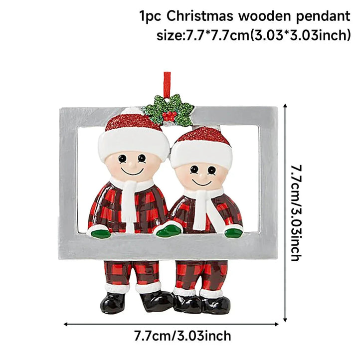 DIY Christmas Family Pendant Merry Christmas Decorations for Home Navidad 2023 Christmas Tree Hanging Ornament New Year 2024 - Verschic Paris