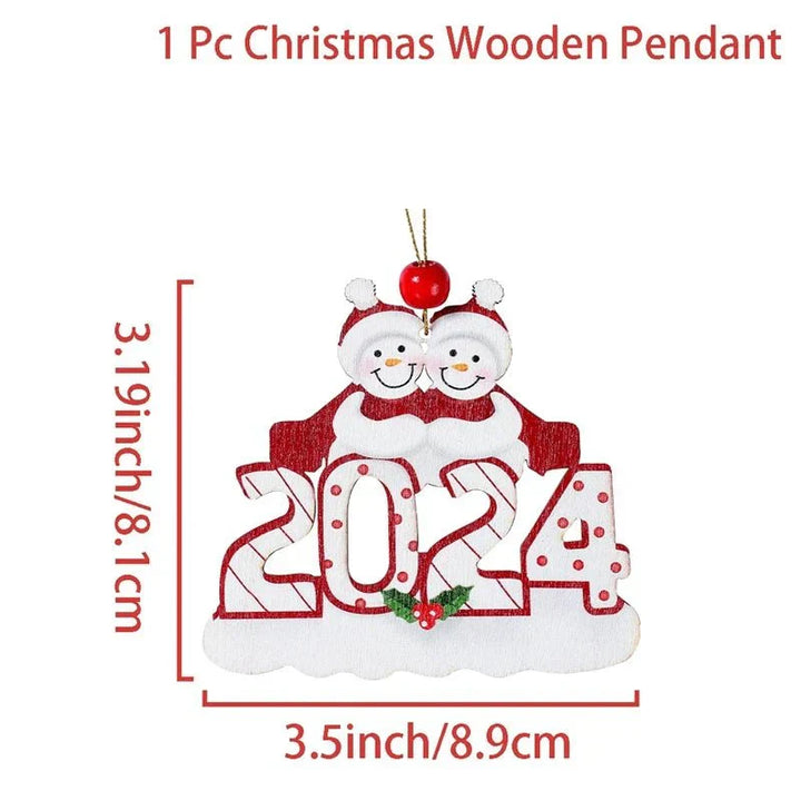 DIY Christmas Family Pendant Merry Christmas Decorations for Home Navidad 2023 Christmas Tree Hanging Ornament New Year 2024 - Verschic Paris