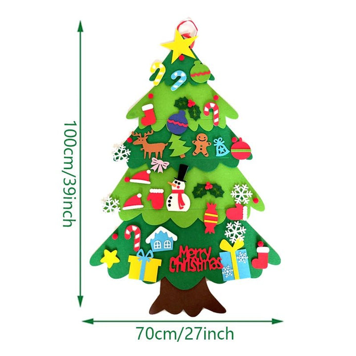 DIY Felt Christmas Tree Christmas Decoration for Home - Verschic Paris