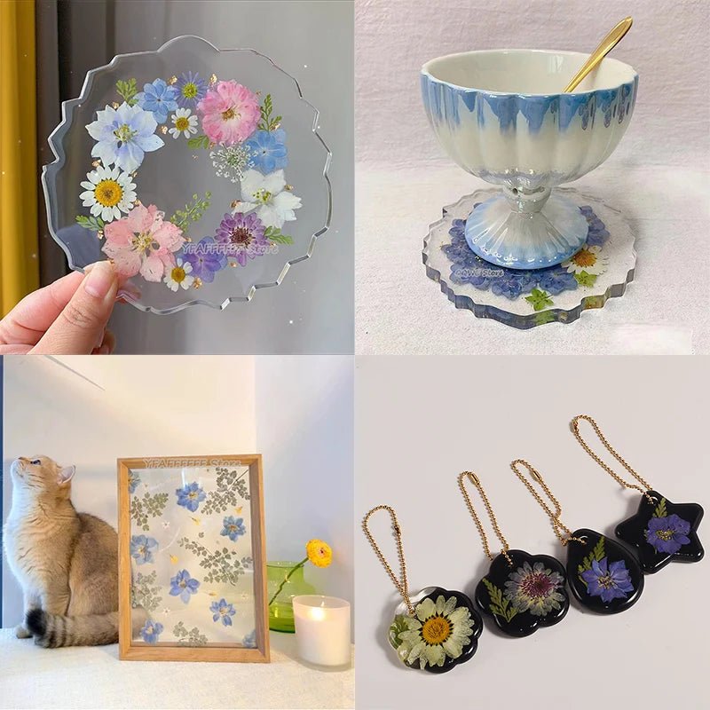 Dried Flowers Real Natural Plant Pressed Flower For Epoxy Resin Filling DIY Keychain Pendant Silicone Mold Jewelry Making Crafts - Paola Center