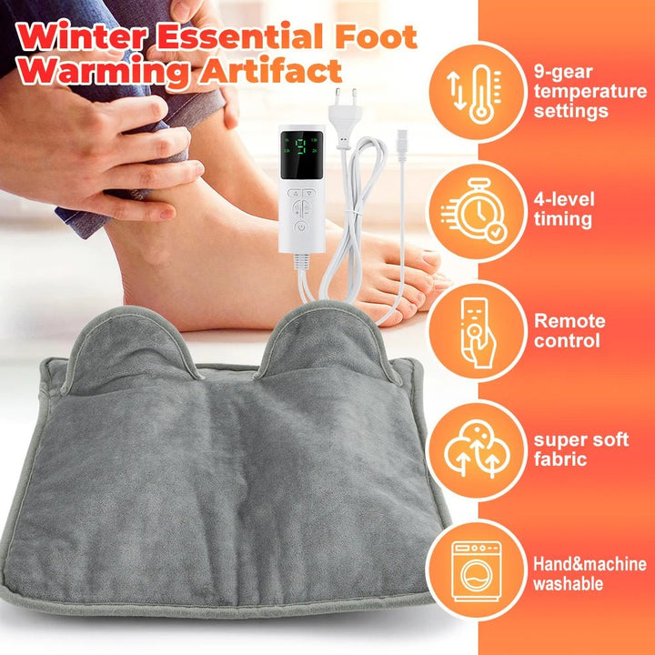 Electric Foot Warmer Heating Pad Soft Plush Washable Portable Winter Heater Thermal Blanket Hand Foot Warming Mat For Bed Sofa - Verschic Paris