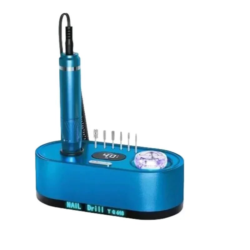 Electric Nail Drill Professional 40000RPM Electric Nail File Kit Nail Drill Machine with LCD Display for Acrylic Gel - Paola Center