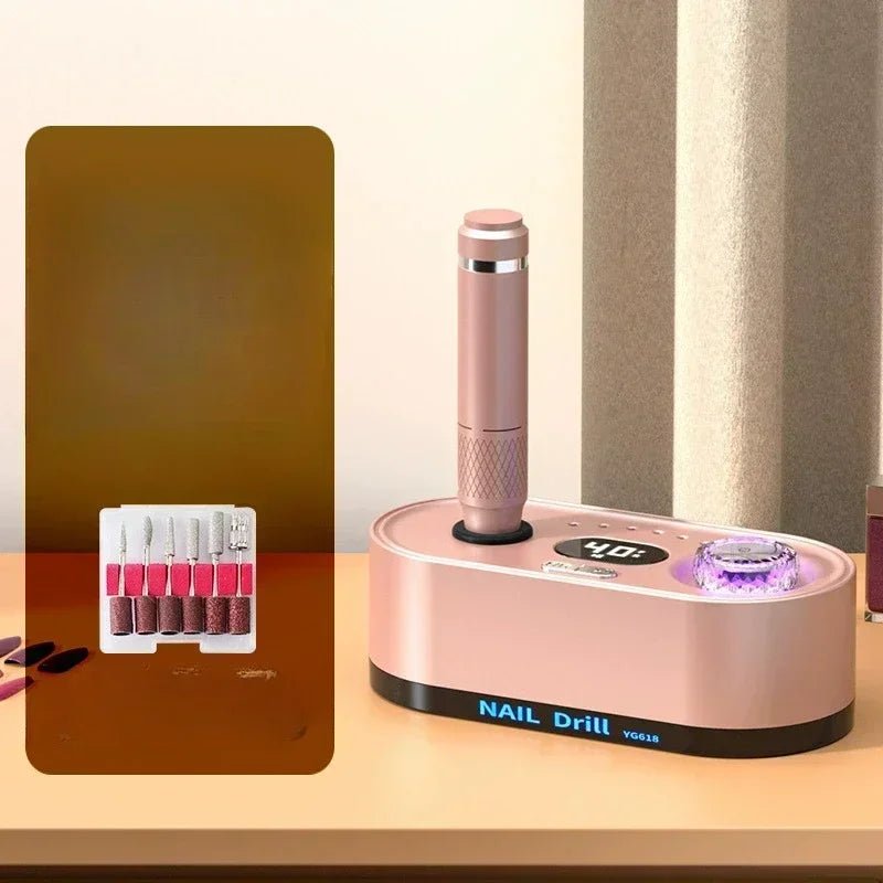 Electric Nail Drill Professional 40000RPM Electric Nail File Kit Nail Drill Machine with LCD Display for Acrylic Gel - Paola Center