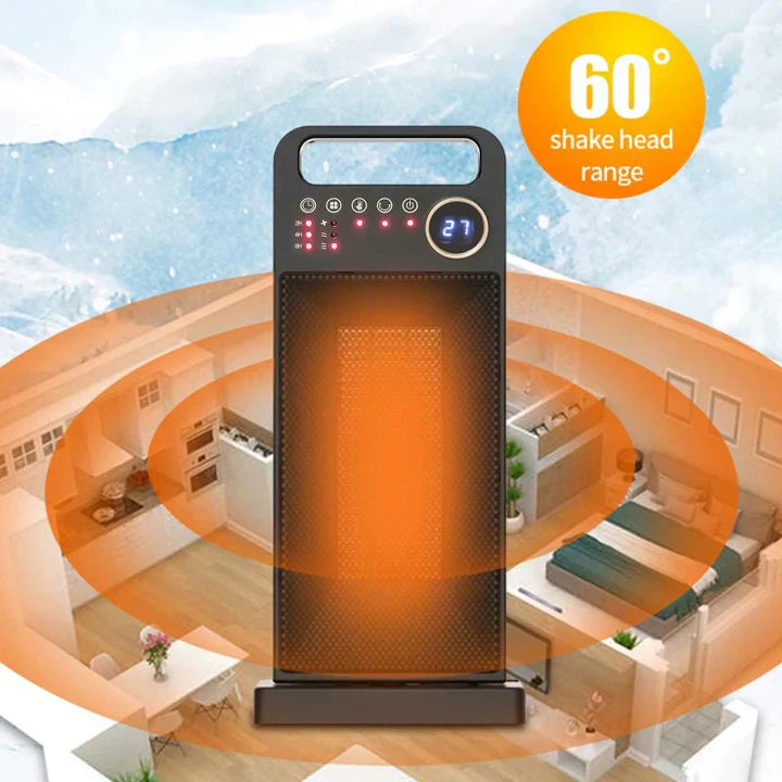 Electric Space Heater With Remote Control Safe Overheat & Tip - over Protection Space Heater PTC Ceramic Heating Heater - Verschic Paris