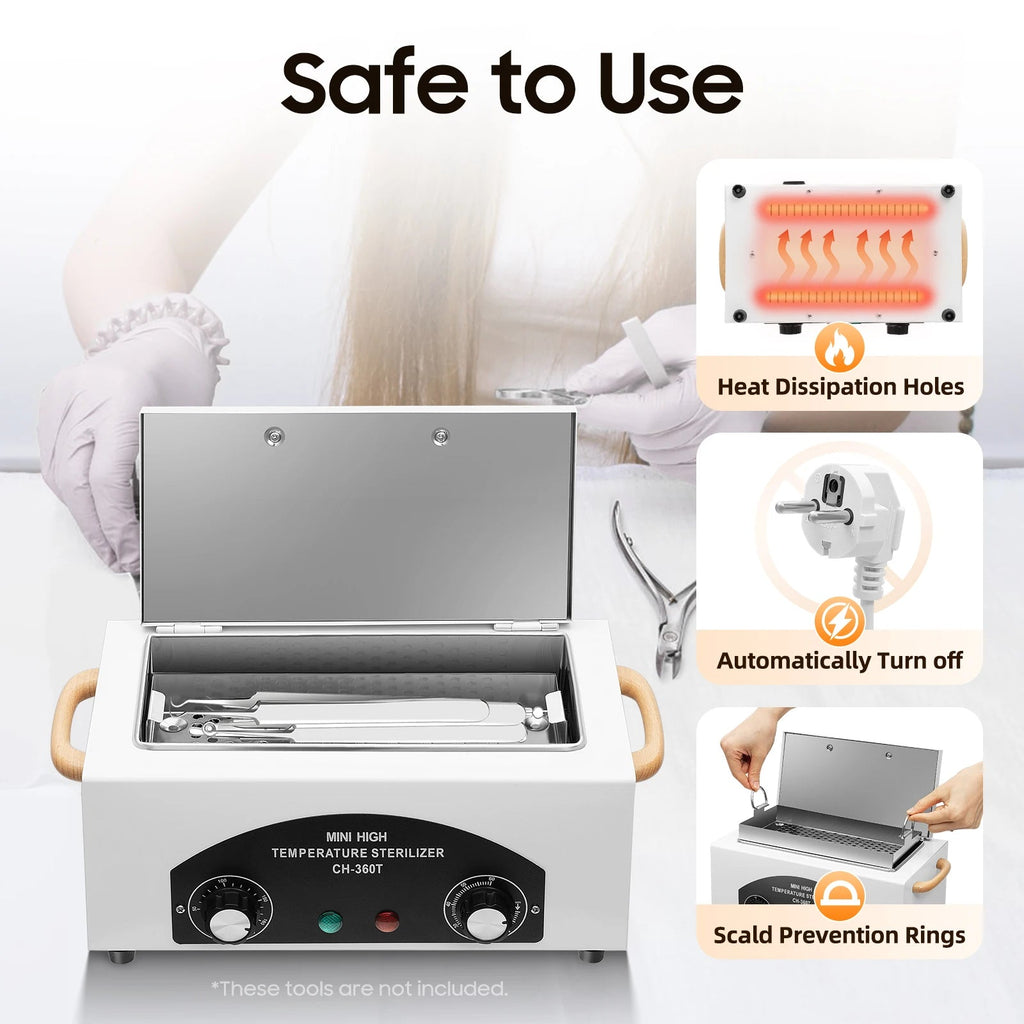 Electric Sterilizer Box Cabinet Nail Disinfection Box Case Nail Tool Intelligent Dual Control Spa Salon Machine - Paola Center