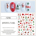 Festive Christmas Nail Sticker Set with Santa Claus, Sparkling Christmas Tree, Delicate Snowflake, Adorable Christmas Deer, Fest - Paola Center