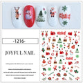 Festive Christmas Nail Sticker Set with Santa Claus, Sparkling Christmas Tree, Delicate Snowflake, Adorable Christmas Deer, Fest - Paola Center