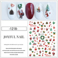 Festive Christmas Nail Sticker Set with Santa Claus, Sparkling Christmas Tree, Delicate Snowflake, Adorable Christmas Deer, Fest - Paola Center