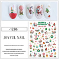 Festive Christmas Nail Sticker Set with Santa Claus, Sparkling Christmas Tree, Delicate Snowflake, Adorable Christmas Deer, Fest - Paola Center