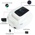 Paola Center Gel Polish Dryer UV Light with LCD display 4 time settings rechargeable and on off button