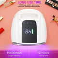 Paola Center Gel Polish Dryer UV Light with 15600mAh battery and 12 hour long use time
