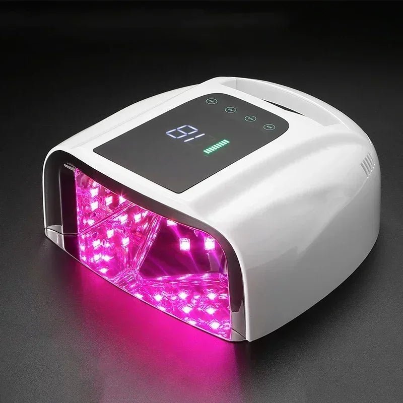 Paola Center Gel Polish Dryer UV Light with digital display and handle in white casing