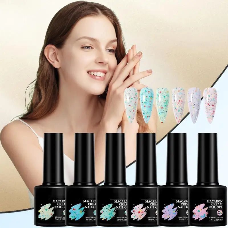 Glitter Gel Polish UV LED Finish Gel Lightweight LastingLong Uv Nail Polish Nail Polish Glitter Series Gel Candy Gel Nail Polish - Paola Center