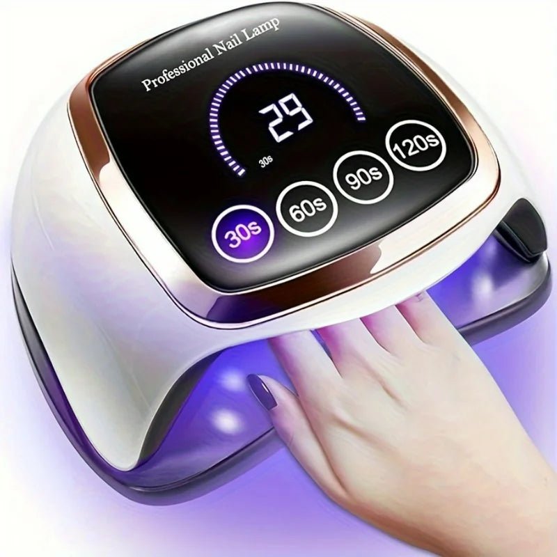 High - Efficiency Professional Smart Sensor Gel Polish Dryer - 4 - Timer UV LED Nail Lamp for Salon & Home Use. Ideal Art Tool - Paola Center