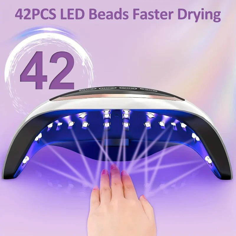 High - Efficiency Professional Smart Sensor Gel Polish Dryer - 4 - Timer UV LED Nail Lamp for Salon & Home Use. Ideal Art Tool - Paola Center