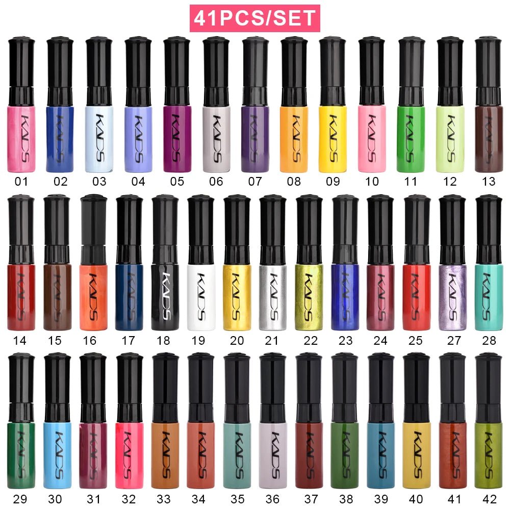 KADS 41pcs Nail Stamping Polish Set Nail Art Stamp Plate Printing Lacquer 7ml DIY Nail Art Polish for Nails Manicure Varnish - Paola Center