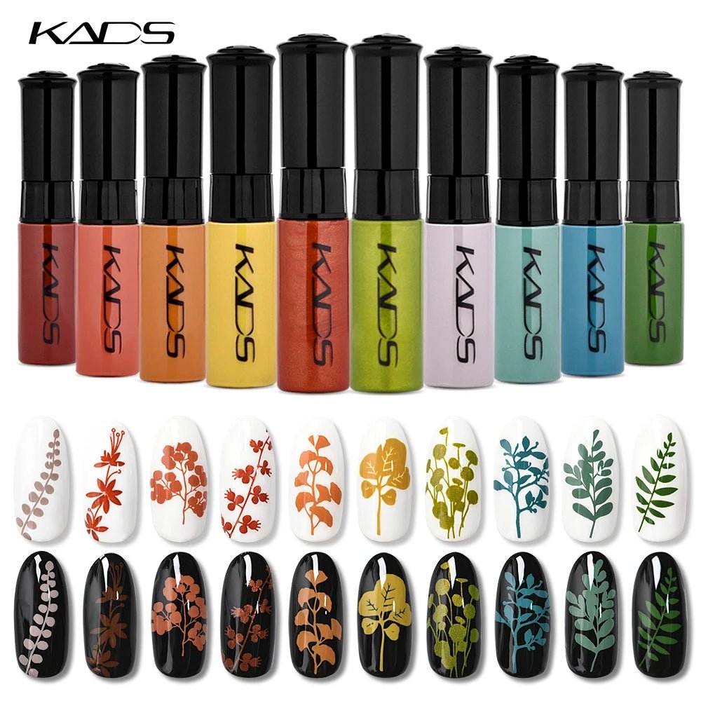 KADS 41pcs Nail Stamping Polish Set Nail Art Stamp Plate Printing Lacquer 7ml DIY Nail Art Polish for Nails Manicure Varnish - Paola Center