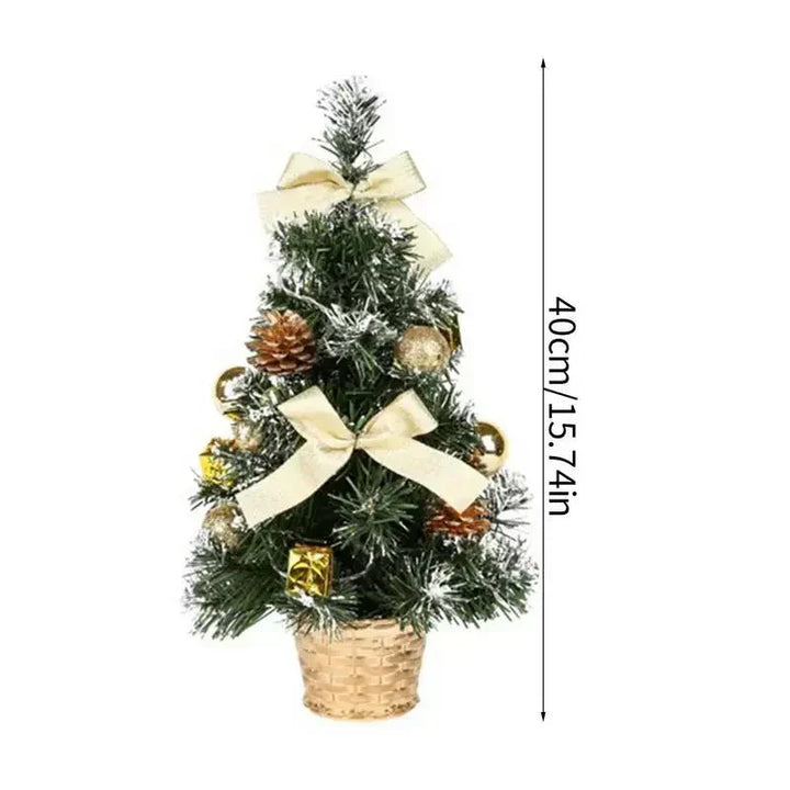 LED Mini Christmas Tree Small Christmas Tree With Lights Home Decoration Tabletop Centerpiece Xmas Tree Decoration New Year Gift - Verschic Paris