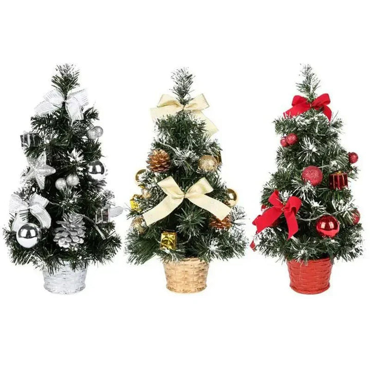 LED Mini Christmas Tree Small Christmas Tree With Lights Home Decoration Tabletop Centerpiece Xmas Tree Decoration New Year Gift - Verschic Paris