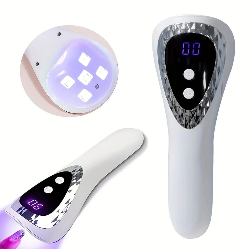 LINMANDA Handheld UV LED Nail Lamp USB Rechargeable Mini Manicure Lamp Nail Dryer With 5 Lamp Beads Quick Drying Gel Nail Polish - Paola Center