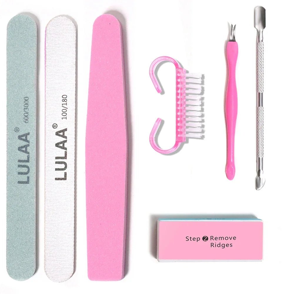 LINMANDA Manicure UV LED Lamp Kit Set UV Lamp and 20000RPM Nail Drill Machine Kit and Remove Dead Skin Manicure Tools Set - Paola Center