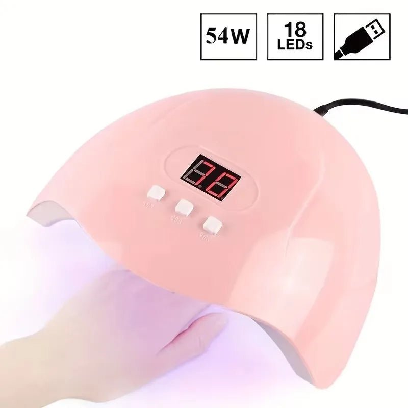 LINMANDA Manicure UV LED Lamp Kit Set UV Lamp and 20000RPM Nail Drill Machine Kit and Remove Dead Skin Manicure Tools Set - Paola Center