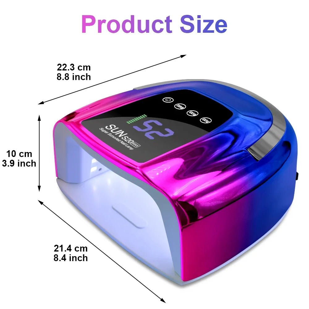 Paola Center Luxury Nails UV LED Nail Lamp with Fancy Nails Design for Professional Manicures