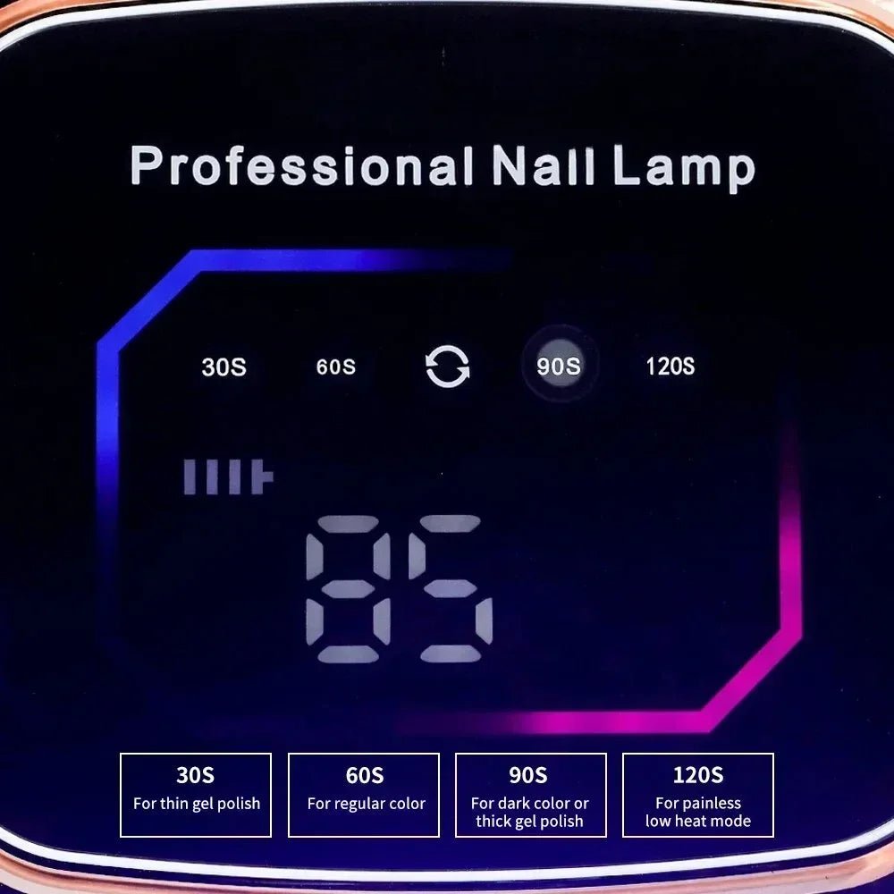 Professional Nail Lamp with adjustable timer settings for luxury nails and fancy nails applications