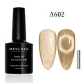 MAYCHAO 12ML Cat Eye Gel Nail Polish With Magnet Soak off UV Holographic Magnetic Rainbow Gel Polish for Nail Art DIY Manicure - Paola Center