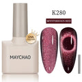 Paola Center Cat Eye Gel Nail Polish in Mysterious Red shade with 12ML bottle and magnetic effect