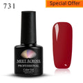 MEET ACROSS 5ml Pink Dried Flower Gel Nail Polish Natural Flower Fairy Nail Art Gel Soak Off UV LED Painting Varnishes For Nails - Paola Center