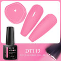 MEET ACROSS 5ml Pink Dried Flower Gel Nail Polish Natural Flower Fairy Nail Art Gel Soak Off UV LED Painting Varnishes For Nails - Paola Center