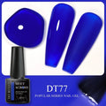 MEET ACROSS 5ml Pink Dried Flower Gel Nail Polish Natural Flower Fairy Nail Art Gel Soak Off UV LED Painting Varnishes For Nails - Paola Center