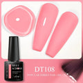 MEET ACROSS 5ml Pink Dried Flower Gel Nail Polish Natural Flower Fairy Nail Art Gel Soak Off UV LED Painting Varnishes For Nails - Paola Center