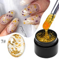 MEET ACROSS 5ml Pink Dried Flower Gel Nail Polish Natural Flower Fairy Nail Art Gel Soak Off UV LED Painting Varnishes For Nails - Paola Center