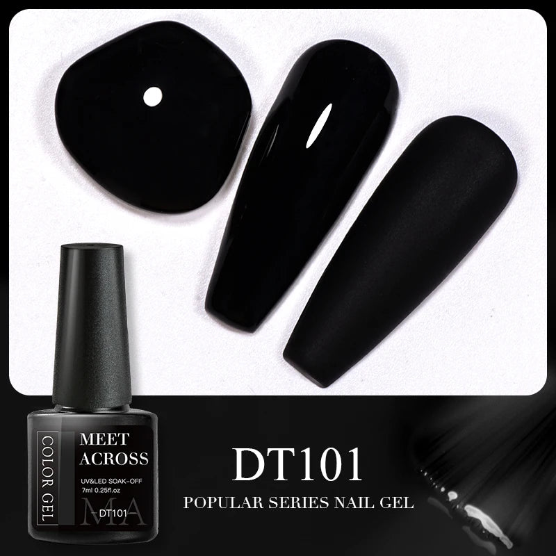 MEET ACROSS 5ml Pink Dried Flower Gel Nail Polish Natural Flower Fairy Nail Art Gel Soak Off UV LED Painting Varnishes For Nails - Paola Center
