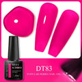 MEET ACROSS 5ml Pink Dried Flower Gel Nail Polish Natural Flower Fairy Nail Art Gel Soak Off UV LED Painting Varnishes For Nails - Paola Center