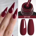 MEET ACROSS 7ml Red Gel Nail Polish Crystal Semi Permanent Soak Off UV Gel Varnish Nail Art Manicure Base Matte Top Coat Vernis - Paola Center