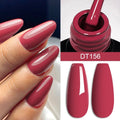 MEET ACROSS 7ml Red Gel Nail Polish Crystal Semi Permanent Soak Off UV Gel Varnish Nail Art Manicure Base Matte Top Coat Vernis - Paola Center