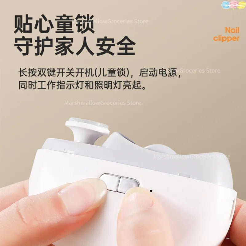 Nail Art Grinding Machine Electric Nail Scissors Children's Adult Anti - Clamp Nail Clipper Automatic Nail Crimp Multifunctional - Paola Center