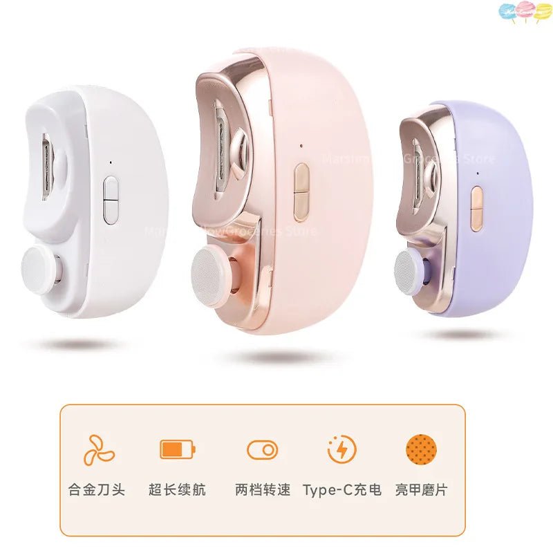 Nail Art Grinding Machine Electric Nail Scissors Children's Adult Anti - Clamp Nail Clipper Automatic Nail Crimp Multifunctional - Paola Center