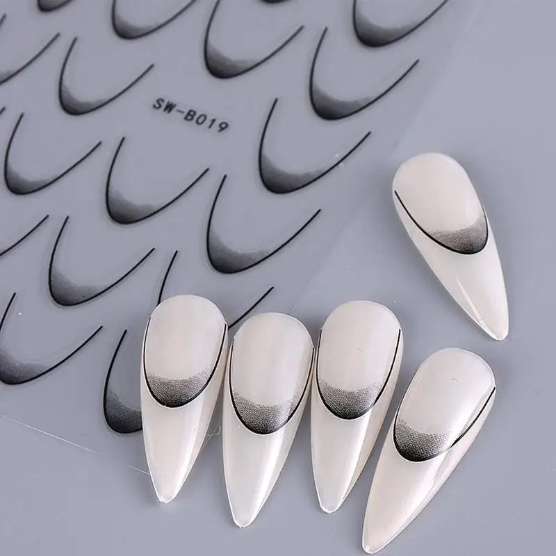 Paola Center Nail Art Supplies with Stencils and Pointed Nail Tips for Creative Designs