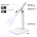 Paola Center Nail Art UV LED Light with adjustable support pole and removable magnetic clip